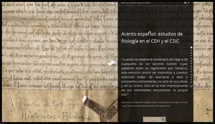 Nuevo espacio web en la BTNT 'Acento español: estudios de filología en el CEH y el CSIC'