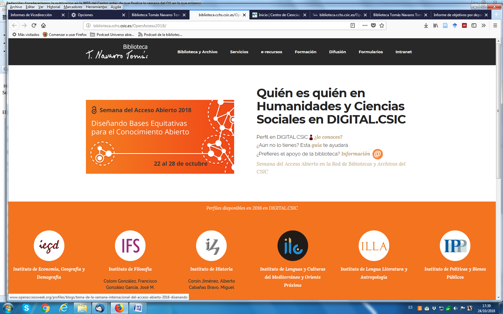Quién es Quién en Humanidades y Ciencias Sociales en Digital CSIC