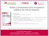 Invitación jornada CSIC-IDEAS: "Retos y propuestas para el sistema público de I+ D en España"