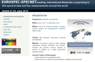 EUROSPEC-SPECNET Meeting. International Networks cooperating to link spectral data and flux measurements around the world