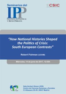 Seminario IPP: “How National Histories Shaped the Politics of Crisis: South European Contrasts”