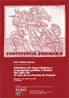 Conferencia-Seminario: "Literatura de tema histórico y propaganda política a finales del siglo XV: el caso de La Poncela de Francia"