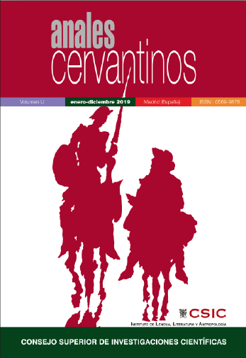 "Anales Cervantinos", revista del ILLA, publica el Vol. 52 de 2020 Portada de la revista