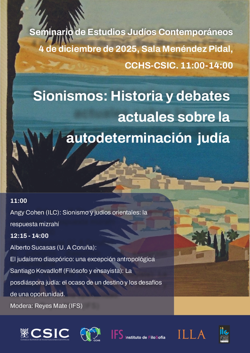 Seminario de Estudios Judíos Contemporáneos: "Sionismos: Historia y debates actuales sobre la autodeterminación judía"