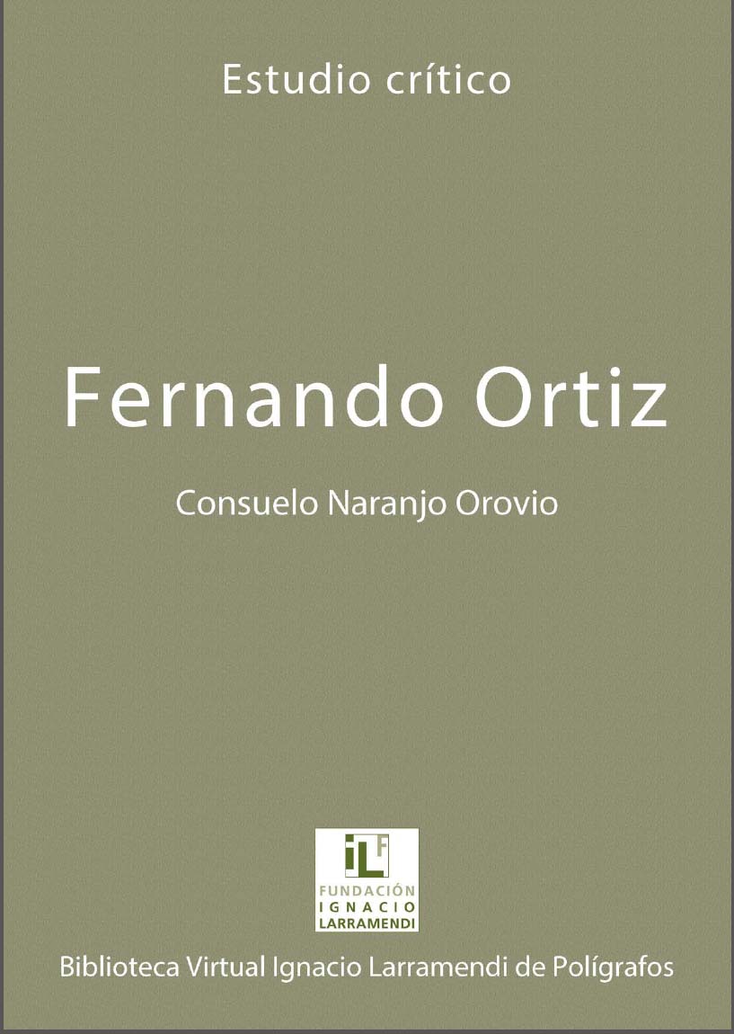 Consuelo Naranjo (IH) publica el libro " Fernando Ortiz Fernández" Cubierta del libro