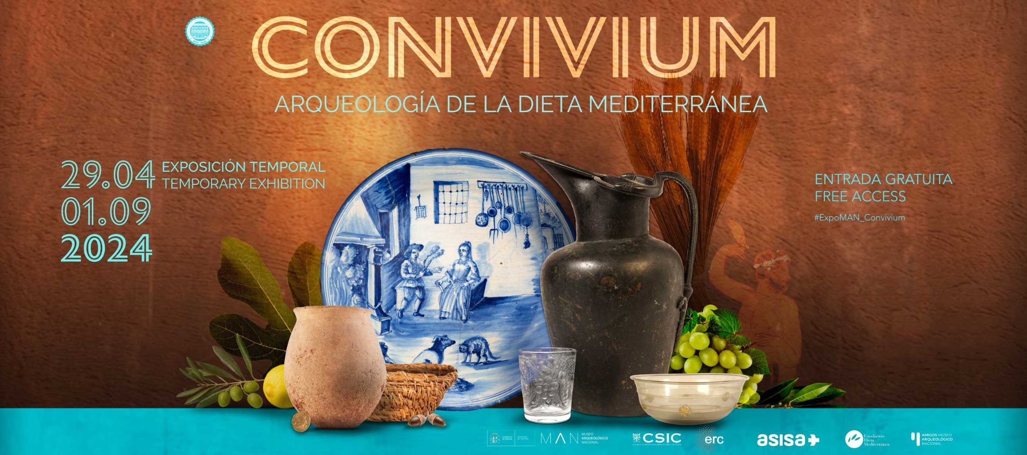 El CSIC se une al Museo Arqueológico Nacional para dar a conocer la vertiente arqueológica de la Dieta Mediterránea en una exposición única