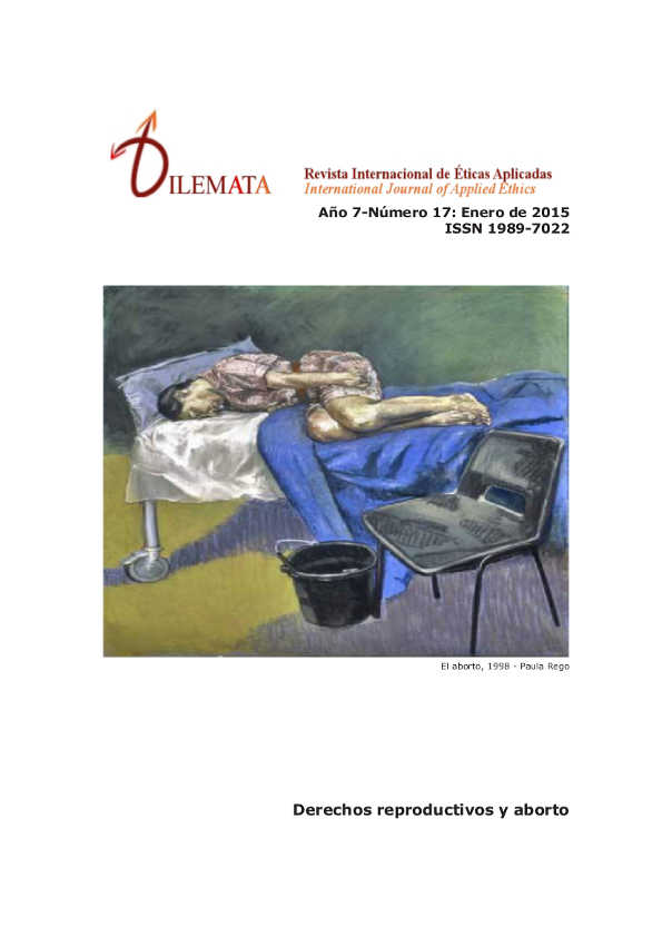 Se publica en la web el número 17 de la revista DILEMATA Revista Internacional de Éticas Aplicadas Portada de la revista