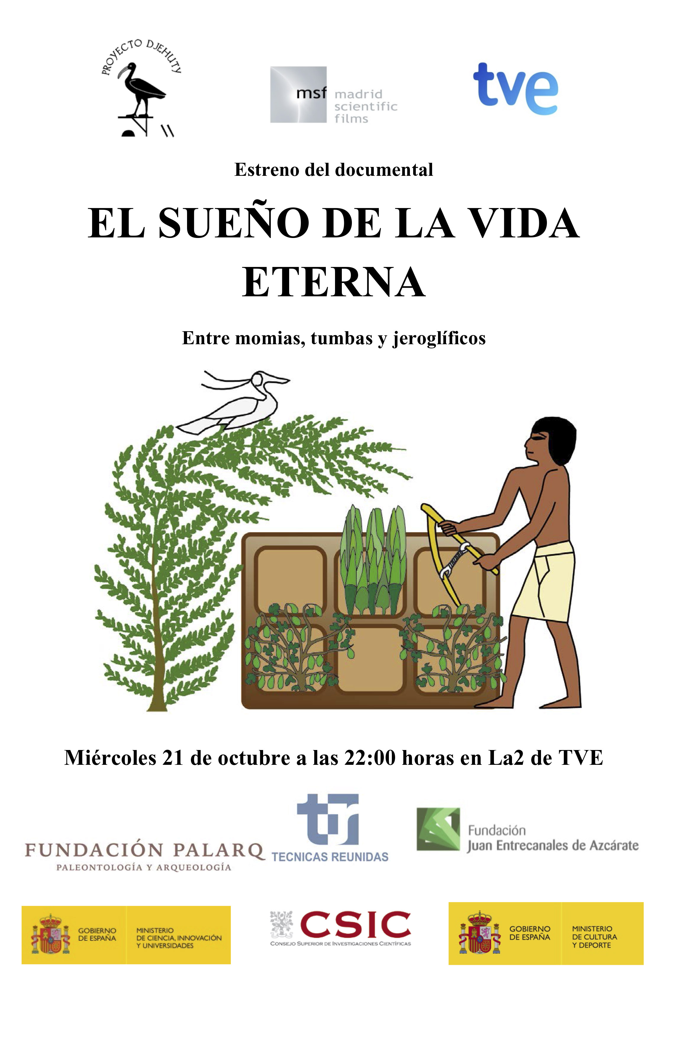 Estreno del documental 'El sueño de la vida eterna: Entre tumbas, momias y jeroglíficos'