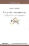 "Etnografías contemporáneas. Anclajes, métodos y claves para el futuro", de Francisco Ferrándiz (ILLA-CCHS) Cubierta del libro