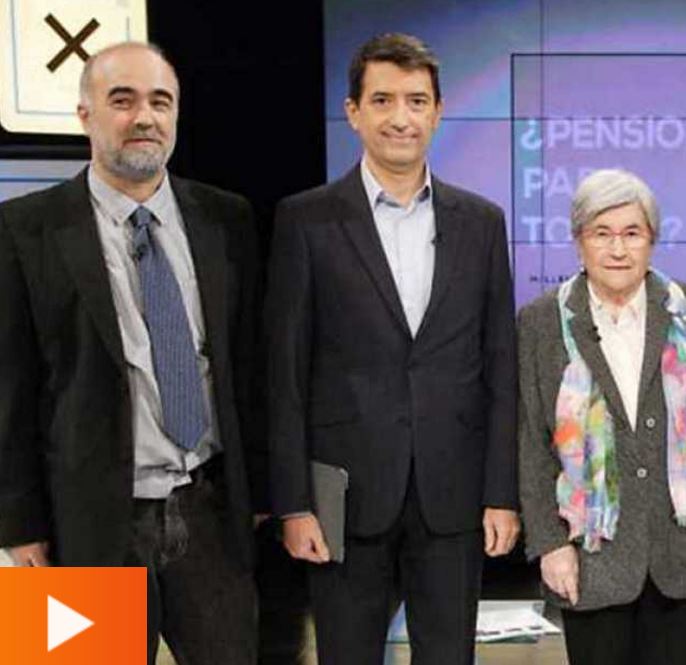 El investigador Julio Pérez Díaz (IEGD) interviene en un debate sobre pensiones en TVE