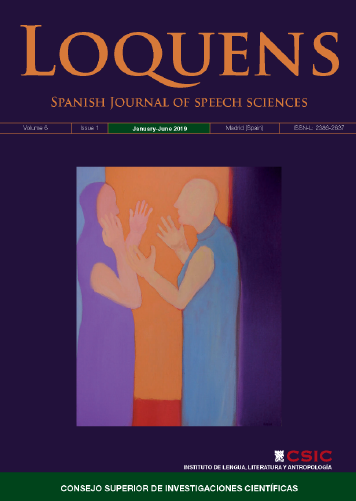 La revista "Loquens" publica el Vol. 3, nº 1 de 2016 Portada de la revista
