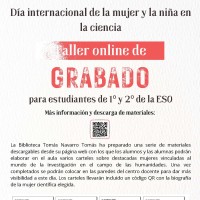 Con motivo del 11F la biblioteca Tomás Navarro Tomás ofrece un vídeo-taller de grabado dirigido a estudiantes