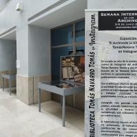 Exposición "El Archivo de la biblioteca Tomás Navarro Tomás en Instagram"
