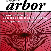 "Nuevos escenarios y desafíos para la ciencia abierta. Entre el optimismo y la incertidumbre", número monográfico de la revista Arbor Portada de la revista
