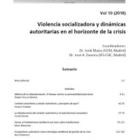 Abierta la convocatoria de propuestas para el próximo número de 'Constelaciones. Revista de Teoría Crítica": Liberalismo, capitalismo y autoritarismo: actualidad de una constelación Portada de la revista