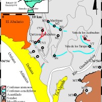 Mapa con los puntos de sondeo en el paisaje actual. / Antonio Rodríguez-Ramírez