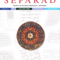 "SEFARAD. Revista de Estudios Hebraicos y Sefardíes" publica el Vol. 79, nº 1 de 2019 Portada de la revista