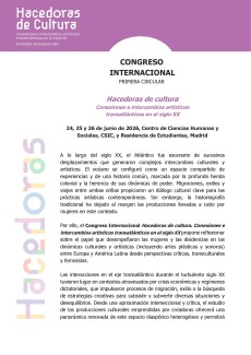 Congreso Internacional "Hacedoras de cultura. Conexiones e intercambios artísticos transatlánticos en el siglo XX"