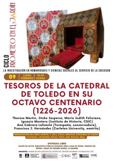 Ciclo de conferencias «Prometeo en el jardín»: Tesoros de la Catedral de Toledo en su Octavo Centenario (1226-2026)