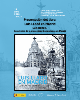 Presentación del libro "Luis Lladó en Madrid" de Luis Deltell
