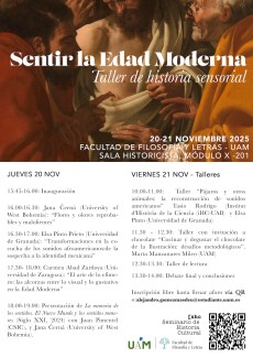 Sentir la Edad Moderna. Taller de historia sensorial