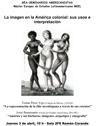 Seminarios Americanistas: "La imagen en la América colonial: sus usos e interpretación"