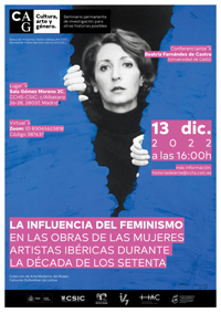 Seminario permanente  «Cultura, Arte y Género»: "La influencia del feminismo en las obras de las mujeres artistas ibéricas durante la década de los setenta"