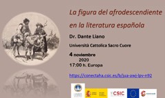 Webinar "La figura del afrodescendiente en la literatura española