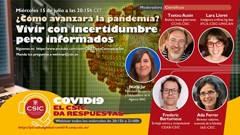 Webinar "¿Cómo avanzará la pandemia? Vivir con incertidumbre pero informados"