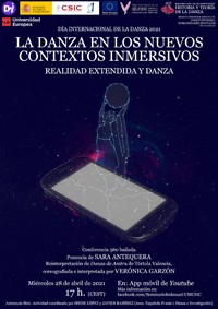 Seminario "La danza en los nuevos contextos inmersivos. Realidad extendida y danza"