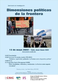 Seminario de Investigación «Dimensiones políticas de la frontera»