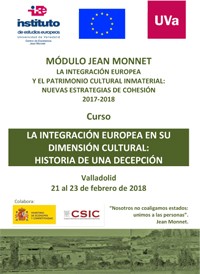 Curso: "La integración europea en su dimensión cultural: historia de una decepción"