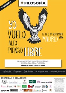 2ª Edición, + Filosofía. "Día Mundial de la Filosofía: Yo Vuelo Alto, Pienso Libre"