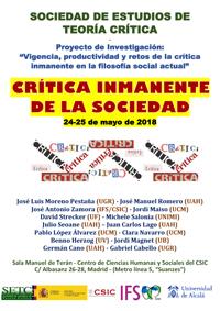 Encuentro Internacional SETC: "Crítica inmanente de la sociedad"