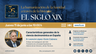 Conferencia "Características generales de la ciencia decimonónica en España"