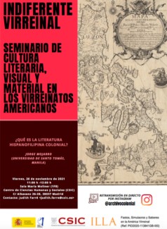 Indiferente Virreinal. Seminario de cultura literaria, visual y material en los virreinatos americanos