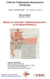 Ciclo de Conferencias del Proyecto INTELEG: "Where Cultures Meet: Hebrew Manuscripts in the Iberian Peninsula"