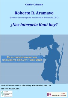 Charla-coloquio "¿Nos interpela Kant hoy?"