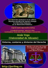 Seminario «Los derechos humanos en su dimensión histórica. Los derechos humanos en la cultura filosófico-jurídica de nuestro tiempo»: "Entorno, contorno y dintorno del Derecho"