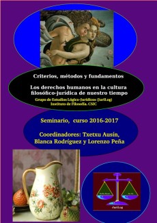 Programación del Curso de posgrado 2016-17: "Criterios, métodos y fundamentos: Los derechos humanos en la cultura filosófico-jurídica de nuestro tiempo"