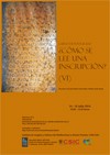 Curso de postgrado "¿Cómo se lee una inscripción? (VI)"