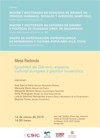 Mesa Redonda "Igualdad de Género, espacio cultural europeo y gestión museística"