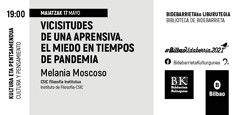 Conferrencia "Vicisitudes de una aprensiva. El miedo en tiempos de pandemia"