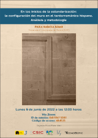 Seminario: "En los inicios de la estandarización: la configuración del muro en el tardorrománico hispano.  Análisis y metodología"