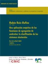 Seminario CIP: «Una aplicación empírica de las funciones de agregación de umbrales: la clasificación de los sistemas electorales»