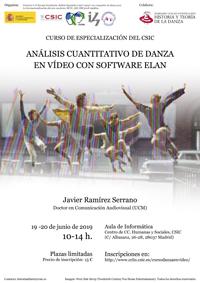 Curso de especialización "Análisis cuantitativo de danza en vídeo con software ELAN"