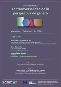 Mesa Redonda "La transversalidad de la perspectiva de género"